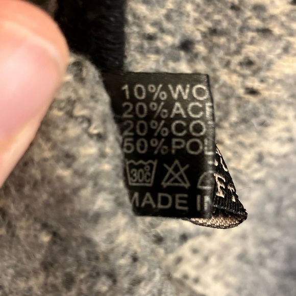 EUC Christina Lee France Shawl Poncho Wool Soft Gradient Multi Tone Flecked OS - Picture 5 of 5